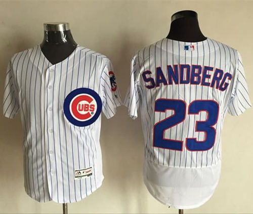 Ryne Sandberg Chicago Cubs white Authentic jersey