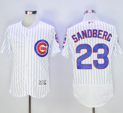 Ryne Sandberg Chicago Cubs white Authentic jersey