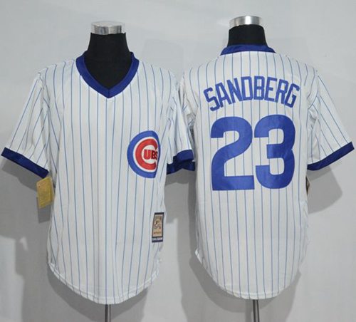 Ryne Sandberg Chicago Cubs white Cooperstown jersey