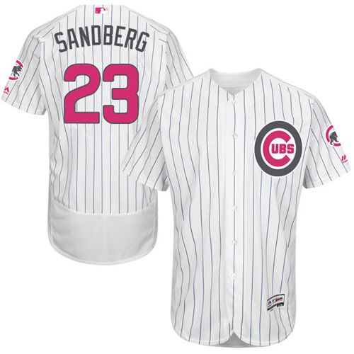 Ryne Sandberg Chicago Cubs white Authentic jersey