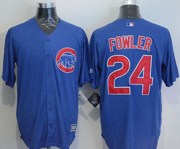 Dexter Fowler Chicago Cubs blue jersey