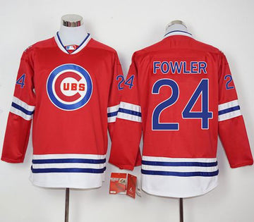 Dexter Fowler Chicago Cubs red jersey