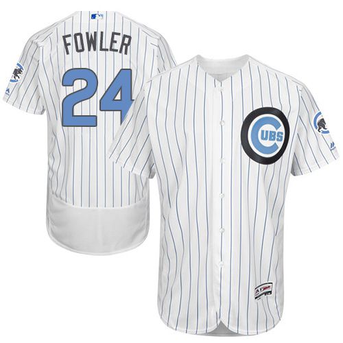 Dexter Fowler Chicago Cubs white Authentic jersey