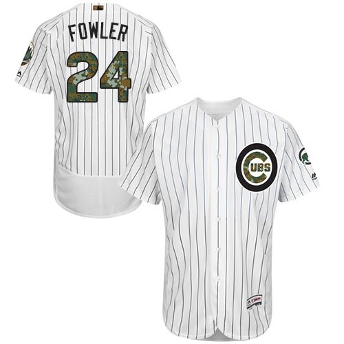 Dexter Fowler Chicago Cubs white Authentic jersey