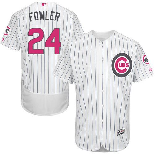Dexter Fowler Chicago Cubs white Authentic jersey