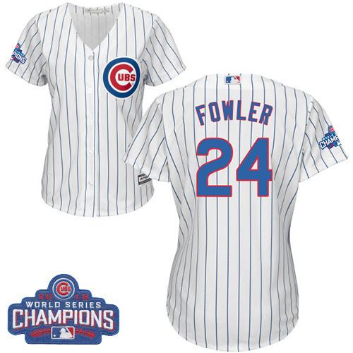 Dexter Fowler Chicago Cubs white Home jersey
