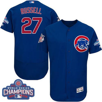 Addison Russell Chicago Cubs blue Authentic jersey