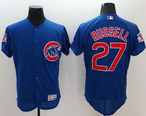 Addison Russell Chicago Cubs blue Authentic jersey