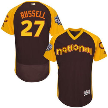 Addison Russell Chicago Cubs brown All-Star jersey