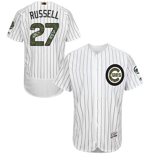 Addison Russell Chicago Cubs white Authentic jersey
