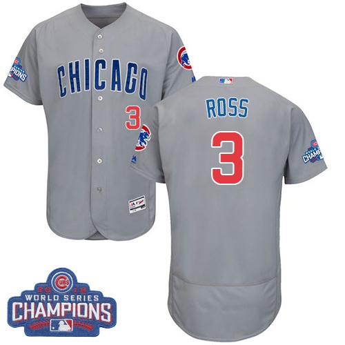 David Ross Chicago Cubs grey Authentic jersey