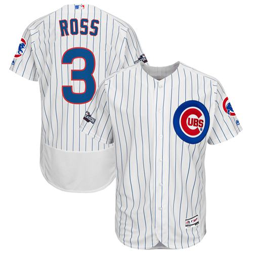David Ross Chicago Cubs white Authentic jersey