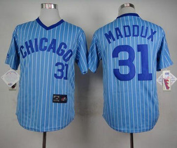 Greg Maddux Chicago Cubs blue Throwback jersey