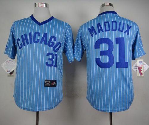 Greg Maddux Chicago Cubs blue Throwback jersey
