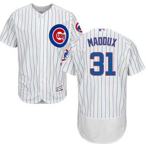 Greg Maddux Chicago Cubs white Authentic jersey