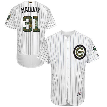 Greg Maddux Chicago Cubs white Authentic jersey