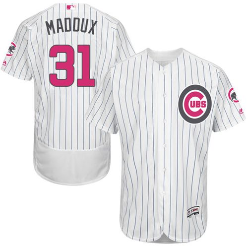 Greg Maddux Chicago Cubs white Authentic jersey