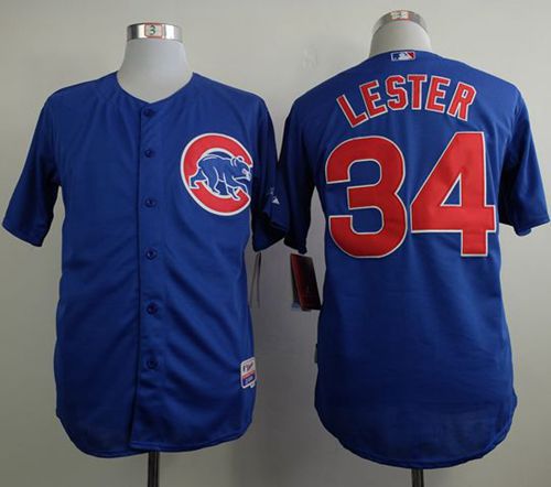 Jon Lester Chicago Cubs blue jersey