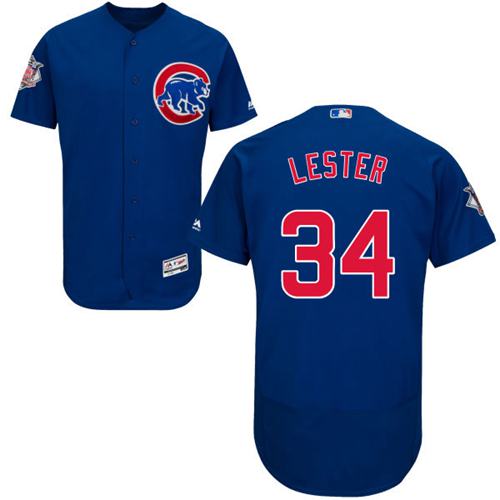 Jon Lester Chicago Cubs blue Authentic jersey