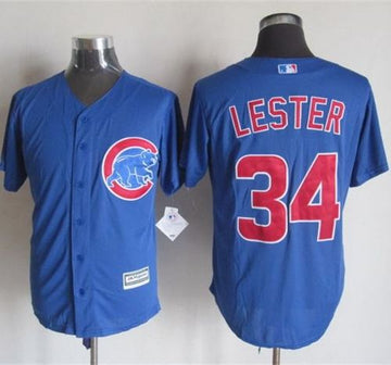 Jon Lester Chicago Cubs blue jersey