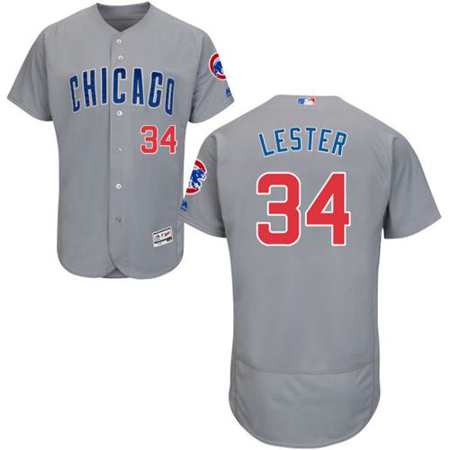 Jon Lester Chicago Cubs grey Authentic jersey