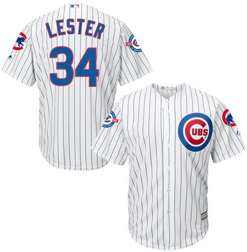 Jon Lester Chicago Cubs white jersey