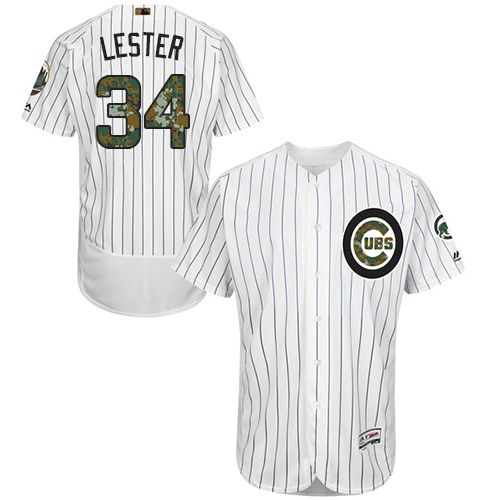 Jon Lester Chicago Cubs white Authentic jersey