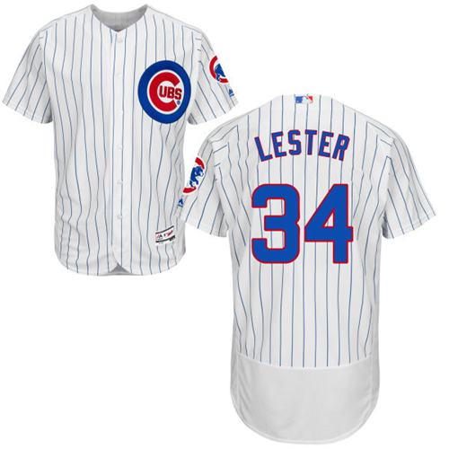 Jon Lester Chicago Cubs white Authentic jersey