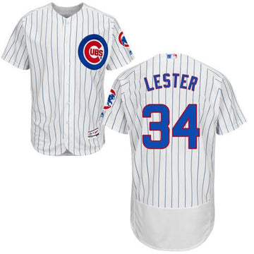 Jon Lester Chicago Cubs white Authentic jersey