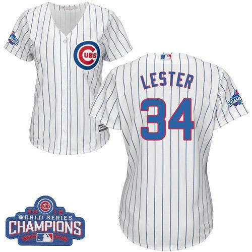 Jon Lester Chicago Cubs white Home jersey