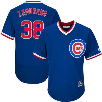 Carlos Zambrano Chicago Cubs blue Authentic jersey