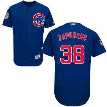 Carlos Zambrano Chicago Cubs blue Authentic jersey