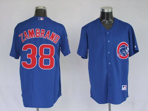 Carlos Zambrano Chicago Cubs blue jersey