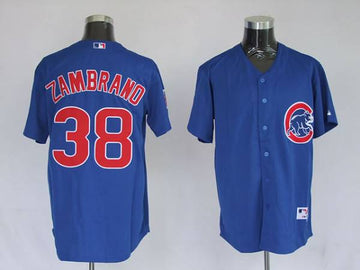 Carlos Zambrano Chicago Cubs blue jersey