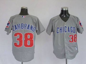 Carlos Zambrano Chicago Cubs grey jersey