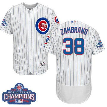 Carlos Zambrano Chicago Cubs white Authentic jersey