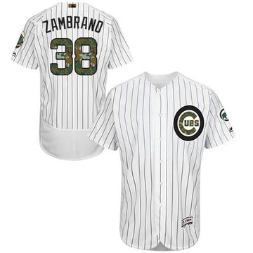 Carlos Zambrano Chicago Cubs white Authentic jersey