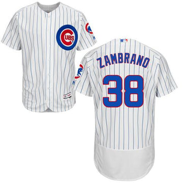 Carlos Zambrano Chicago Cubs white Authentic jersey