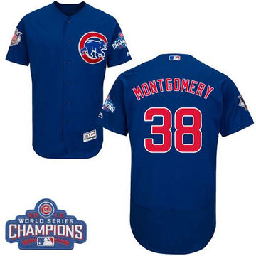 Mike Montgomery Chicago Cubs blue Authentic jersey