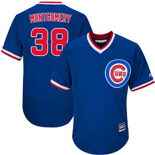 Mike Montgomery Chicago Cubs blue Authentic jersey