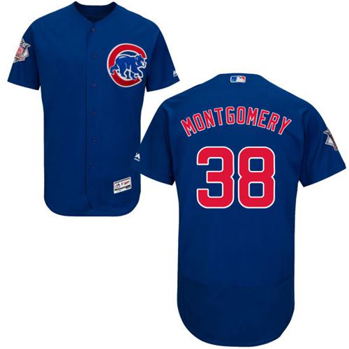 Mike Montgomery Chicago Cubs blue Authentic jersey