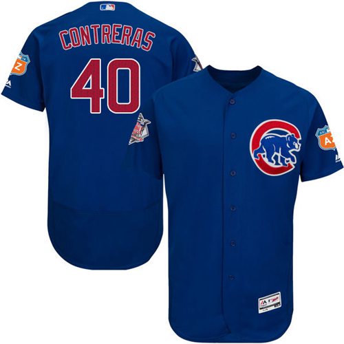 Willson Contreras Chicago Cubs blue Authentic jersey