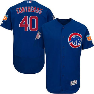 Willson Contreras Chicago Cubs blue Authentic jersey