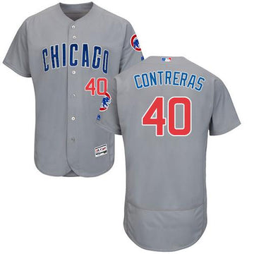 Willson Contreras Chicago Cubs grey Authentic jersey