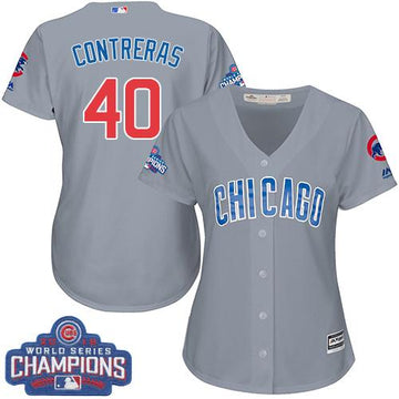 Willson Contreras Chicago Cubs grey Road jersey