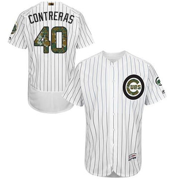 Willson Contreras Chicago Cubs white Authentic jersey