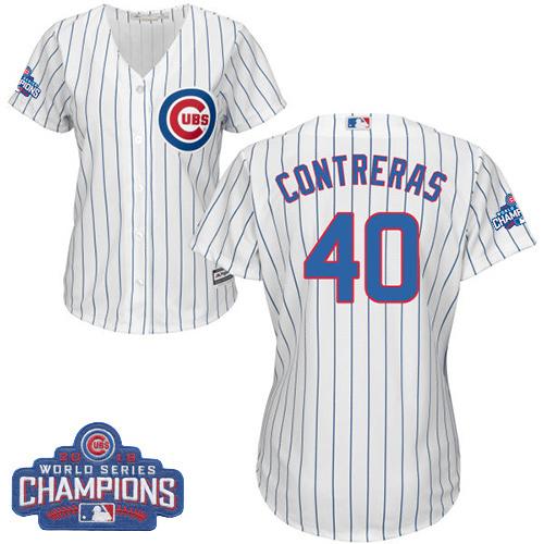 Willson Contreras Chicago Cubs white Home jersey