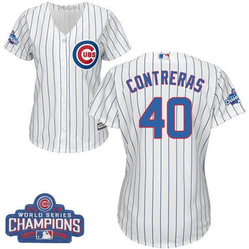 Willson Contreras Chicago Cubs white Home jersey