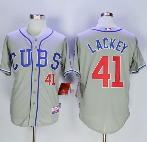 John Lackey Chicago Cubs grey Alternate jersey