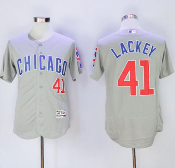 John Lackey Chicago Cubs grey Authentic jersey